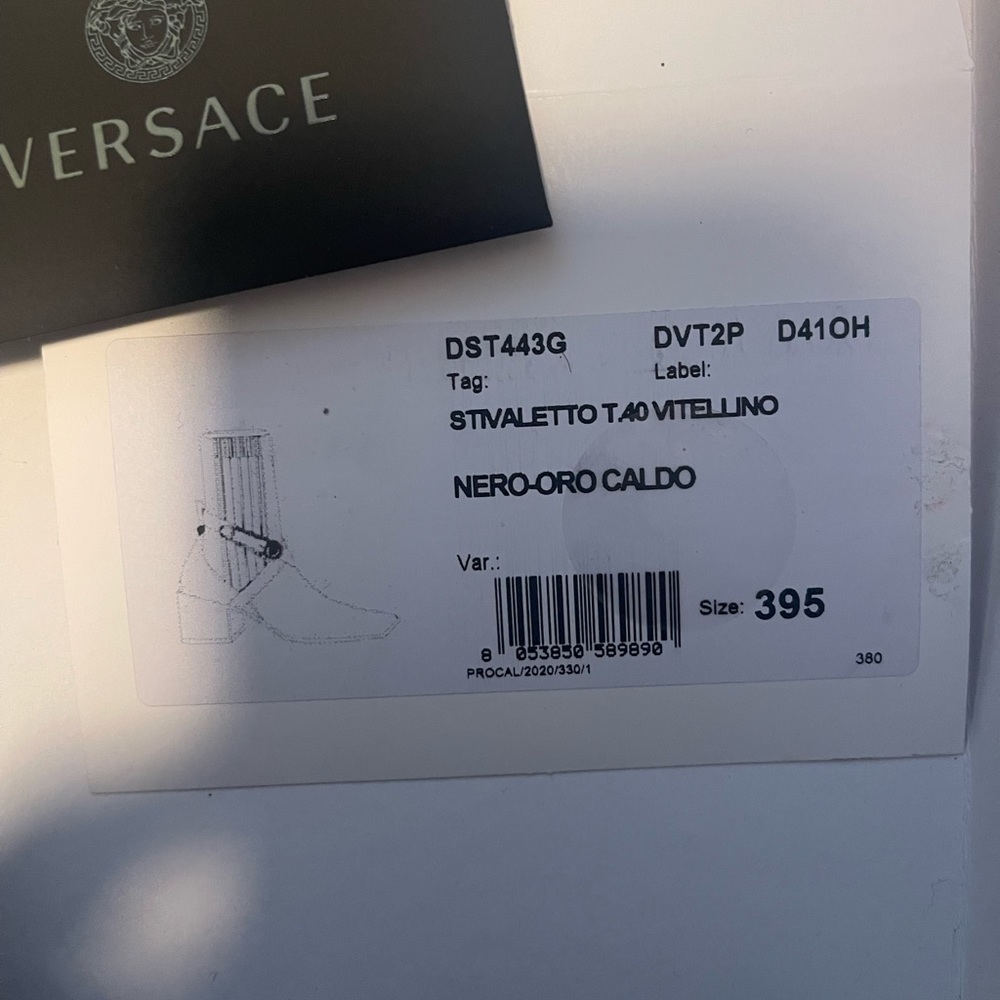 Versace Ankle boot, safety pin size 39.5/ size 9 - Picture 5 of 10